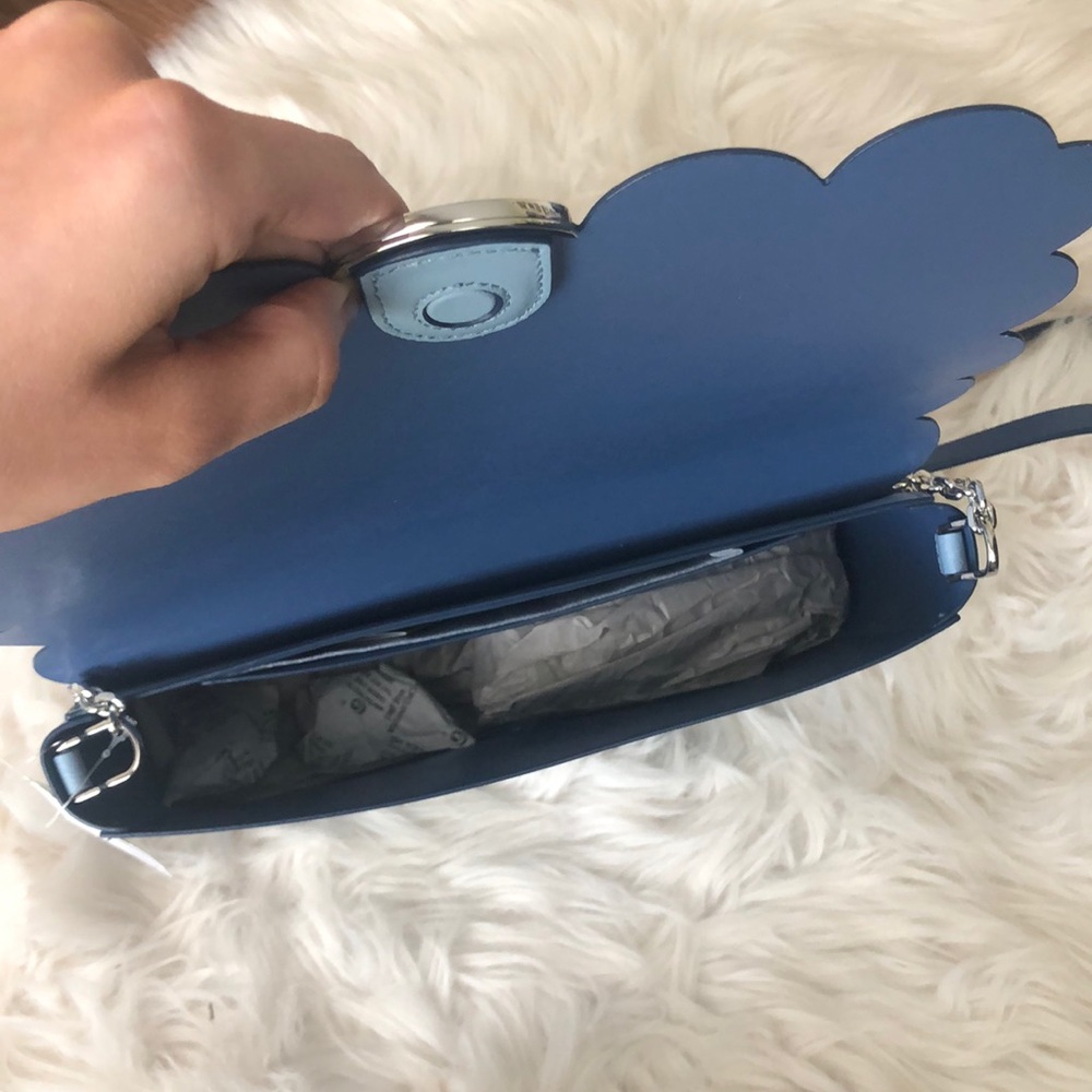 ⭐️NWT KATE SPADE NY BABY BLUE SCALLOPED BAG - Picture 8 of 15